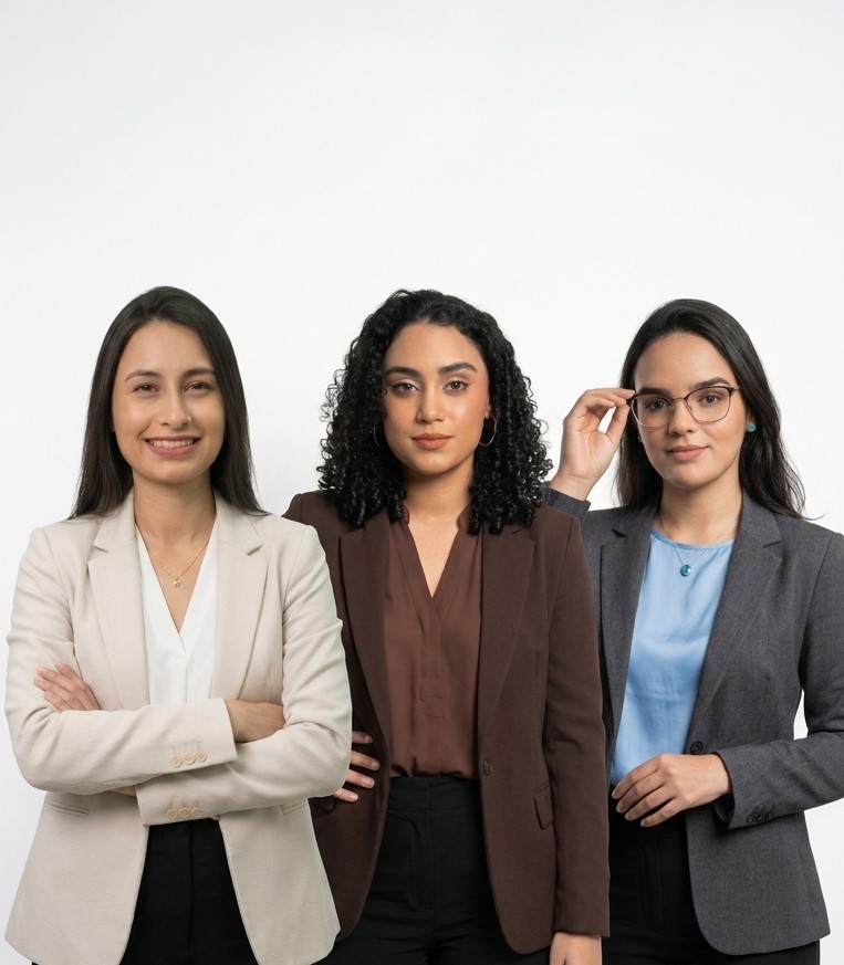 Beatriz, Carolina e Raueny — Sócias da VISIMI